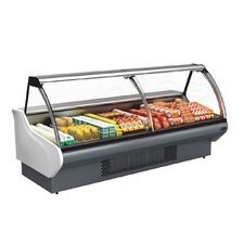 402PMKRD260.jpg Dampak Soğutmalı İçten Motorlu Teşhir Dolabı, 260x120x127 cm - Görsel 1