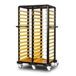 Gastrolley 150 İkili Servis Tepsi Arabası, Etrafı Açık, 101x71x174 cm