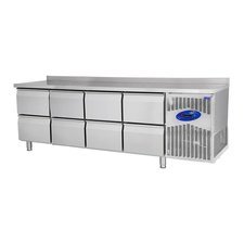 454CSTEZ47008CEK.jpg CSA CS-TEZ 4-700 Tezgah Tipi Buzdolabı, 8 Çekmeceli, 632 L - Görsel 1