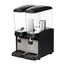 497SBD01E250101Z5F.jpg Omake Karıştırıcılı Dijital Dikdörtgen İkili Soğuk İçecek Dispenseri, 2x20 L - Görsel 1