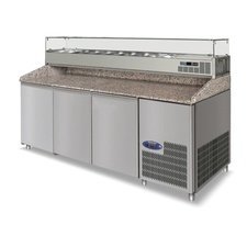 5911005391.jpg İzmak PRC-250 Set üstü Soğuk Teşhirli Pizza Hazırlama Masası, Elektrikli - Görsel 1