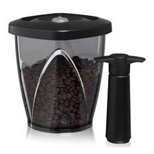 59928704606.jpg Vacu Vin 28704606 Vakum Pompalı Saklama Kutusu, Siyah - Görsel 1