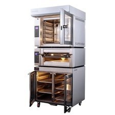 616TRAM60X40SET1.jpg Ramalhos Turboram Touch Alt Standı Davlumbazlı ve Temizleme Kitli 60x40 cm 5 Tepsili Konveksiyonlu Fırın - Görsel 1