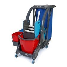 672HCK672-20251117-214259.jpg Üçtem HCK672 Herkül Çift Kovalı Brandalı Temizlik Arabası, 2x25 L, 100x53x80 cm - Görsel 1