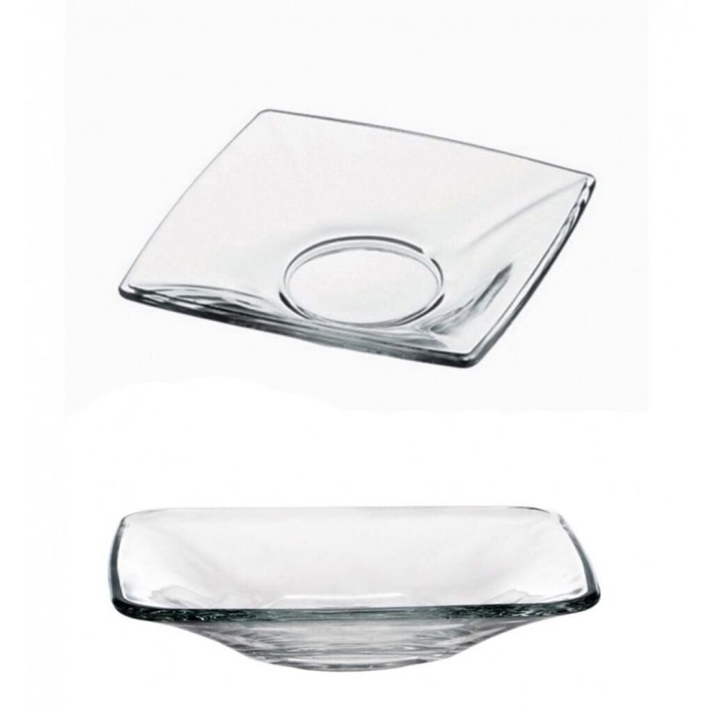 PKT-1001045750.jpeg Paşabahçe 54511 Ege Kare Çay Tabağı 6'lı - Görsel 1