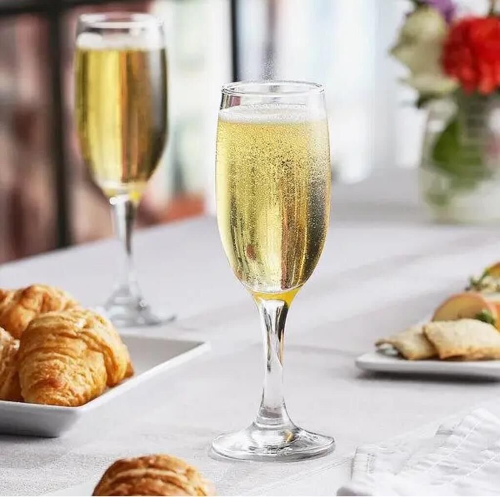 PKT-10044419.jpeg Paşabahçe 44419 Bistro Flüt Şampanya Bardağı 190 cc 6'lı - Görsel 1