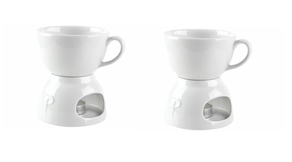 PKT-102AP748111.jpeg Porland Porselen Fondü Seti 2'li 320 cc - Görsel 1