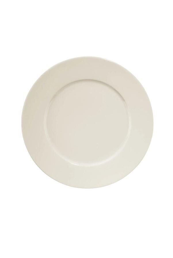 PKT-104BNPER21DU.jpeg Kütahya Porselen Bone Pera Otel 21 cm Düz Tabak 12'li - Görsel 1