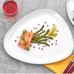 Külsan Thermoset Melamin Bermuda Üçgen Servis Tabağı, 25x20 cm 6'lı