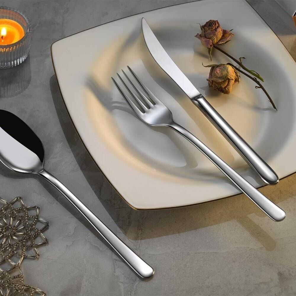 PKT-219LUGL2501DEFNE13.jpeg Lugga Defne Model Tatlı Çatalı 12 Adet - Görsel 1