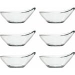 Paşabahçe Denizli Cam El İmalatı Damla Sosluk, Mini Kase 6'lı