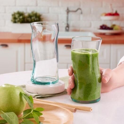 PKT-420928.jpeg Paşabahçe 420928 Aware Amorf Meşrubat Bardağı 400 cc 4'lü - Görsel 1