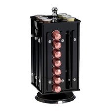 002ZCP844.jpg Zicco ZCP-844 Akrilik Döner Yuvarlak Kapsül Standı, 64 Gözlü - Görsel 1