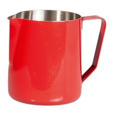 006GRV039AKIRMIZI.jpg Biradlı GRV-039 Süt Potu Pitcher, 300 ml, Kırmızı - Görsel 1