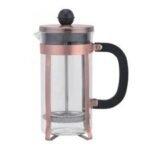 Biradlı GRV-D3 Lüks French Press, 350 ml, Bakır