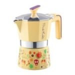 Pedrini Frida Kahlo Moka Pot, 3 Cup, Sarı
