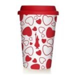 Bialetti Cuore Take Away Kapaklı Porselen Mug