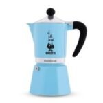 Bialetti Rainbow Moka Pot, 3 Cup, Mavi