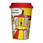 Bialetti Liechtenstein Take Away Kapaklı Porselen Mug