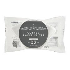 205PEF02100W.jpg Hario PEF-02-100W Pegasus 02 Dripper Filtresi, 100 Adet - Görsel 1