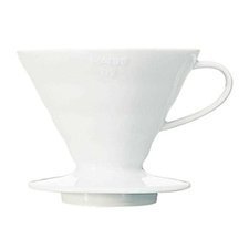 205VD02W.jpg Hario VD-02W V60 02 Plastik Dripper, Beyaz - Görsel 1