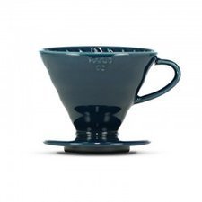205VDC02IBU.jpg Hario VDC-02-IBU V60 02 Seramik Dripper, Indigo Mavi - Görsel 1