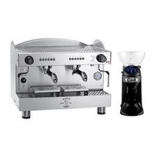 335B2016DE2GRTCTTRON.jpg Bezzera B2016DE Tall Cup Espresso Kahve Makinesi, 2 Gruplu + Cunill Tranquilo Tron Kahve Değirmeni - Görsel 1