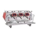 Bezzera Victoria Tall Cup Tam Otomatik Espresso Kahve Makinesi, 3 Gruplu, Kırmızı